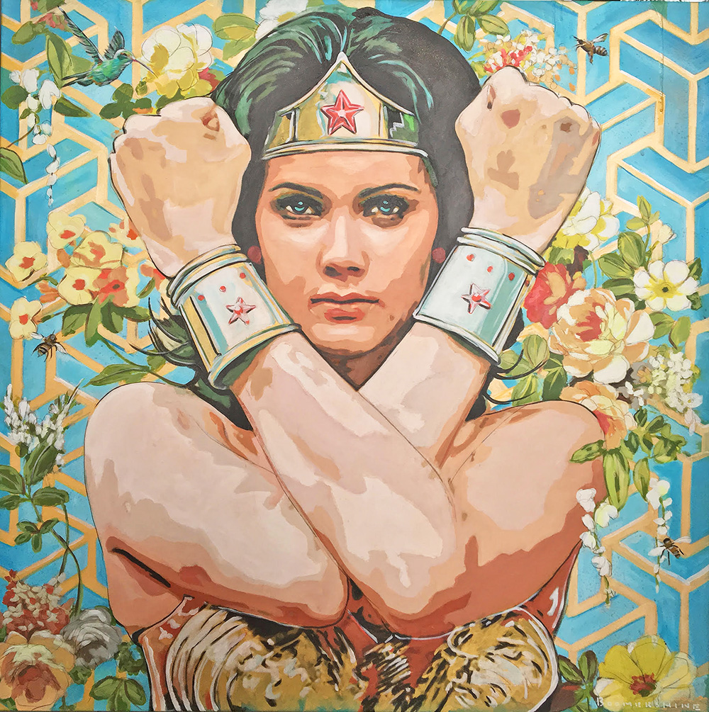 Wonder-Woman-in-the-Garden-with-Trellis